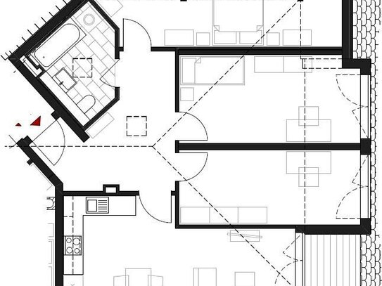 Erstbezug: 4- Zimmer Wohnung Alte Berliner Straße Hoppegarten ab 01.08.2024