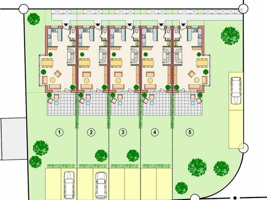 Neubau familiengerechter Reihenhäuser in Halbhöhenlage - Wohnen ... mit allen Vorteilen!