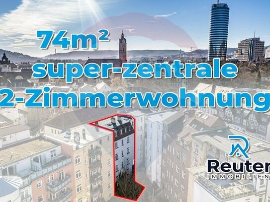 Reuter Immobilien Super zentrale 2-Zimmer-Dachgeschosswohnung - gemütlich & hell