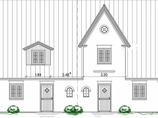 Attraktives Baugrundstück mit geplantem Doppelhaus in schöner Wohnlage