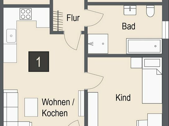 Lebens(t)räume Holledauer Ring - 3- Zimmer-Erdgeschosswohnung mit ca. 100 m² Garten!!!