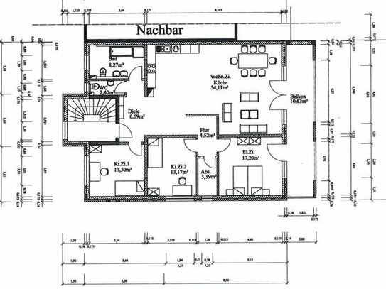 Gut geschnittene Etagenwohnung mit Balkon Außenstellplatz in guter Lage von Eichlinghofen