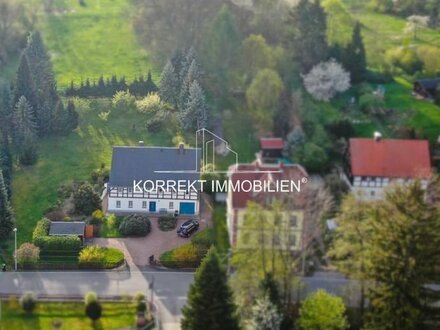 ** Fachwerk-Denkmal ** Romantisches Einfamilienhaus in idyllischer Wohnlage bei Freiberg - Familienfreundlich & Urgemüt…