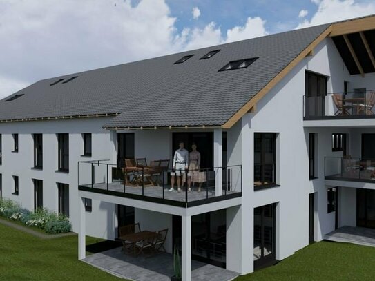 Hochwertige KFW40 Eigentumswohnung mit Terrasse & Gartenanteil in Riegelsberg