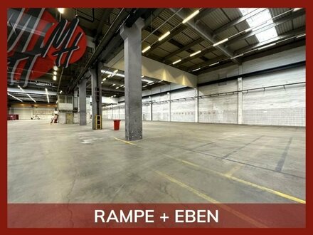 SCHNELL VERFÜGBAR - RAMPE + EBEN - Lager-/Logistikflächen (7.000 m²) zu vermieten