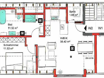 Exklusive Dachgeschosswohnung: Moderner Ausbau in bester Lage - Ihr exklusives Zuhause in perfekter Wohnatmosphäre.