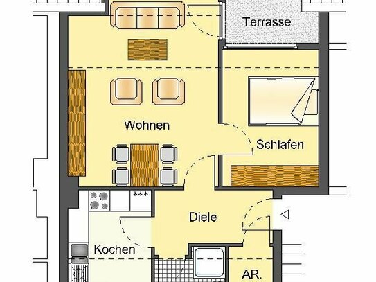 Demnächst frei! 2-Zimmer-Wohnung in Lünen Horstmar