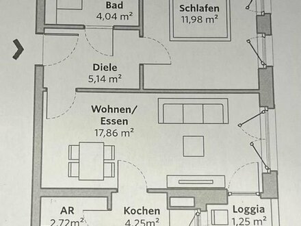 2-Zimmer Wohnung 48 m²