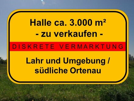 Halle ca. 3.000 m² zu verkaufen - DISKRETE VERMARKTUNG