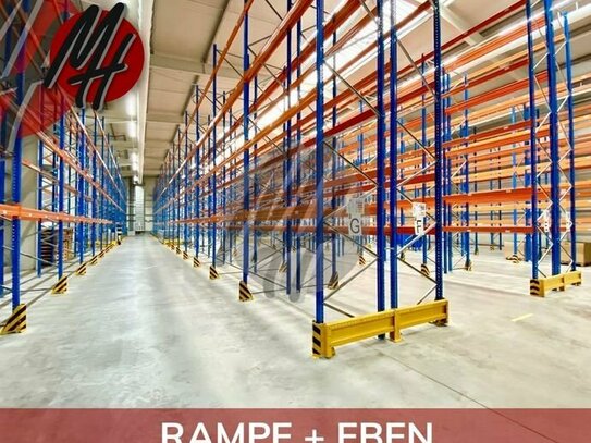 SCHNELL VERFÜGBAR - RAMPE + EBEN - Lagerflächen (5.000 m²) zu vermieten