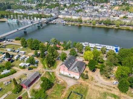 Rarität: ROTHAUS + Idyllische Lage direkt an der Mosel /Grenze zu Remich Luxemburg + wunderschönes Panorama + ca. 3789…