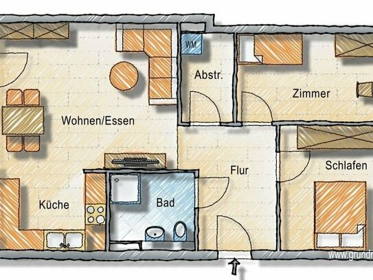 Neubau: 3-Zimmer-Gartenwohnung - super Schnitt- Fernwärme! Bezug September 24