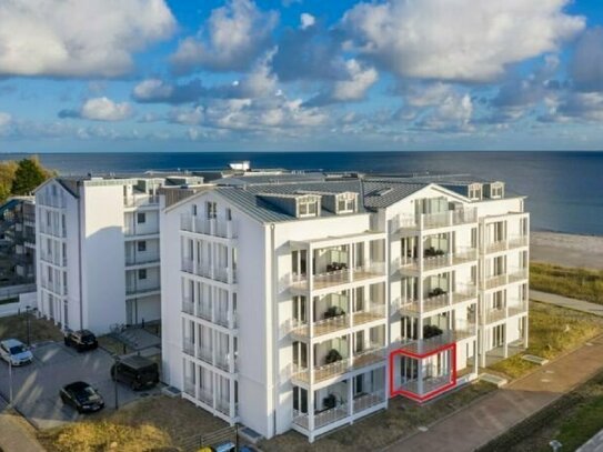 Traumhaftes 2-Zimmer Appartement in direkter Strandlage in der Meerblickvilla in Großenbrode mit S/W-Balkon und XL Tief…