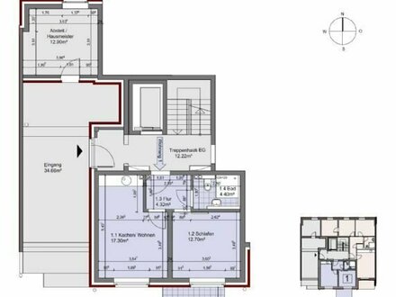 2 - Raumwohnung zu vermieten im Herzen von Glinde!