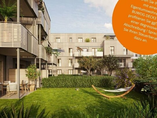 Wohntraum auf ca. 105 m²! 4 Zimmer- Wohnung mit Terrasse und privatem Garten // barrierefrei