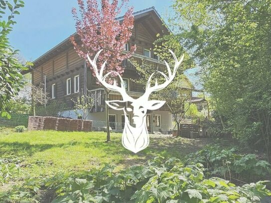 Einzigartiges Holzhaus mit ansprechender Architektur in naturnaher Lage von Bad Säckingen zu verkaufen