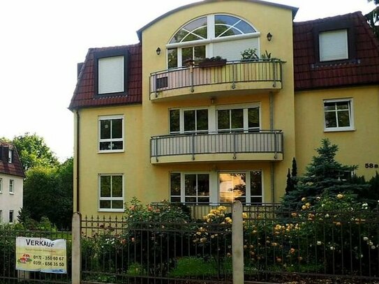 Ohne Käufer-Courtage: Drei-Zimmer-Wohnung in bester Lage in Radebeul-Ost, oberhalb des Augustusweges