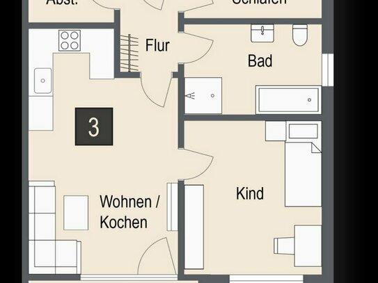 Lebens(t)räume Holledauer Ring - 3-Zimmer-OG-Wohnung mit geräumigen Balkon!!!