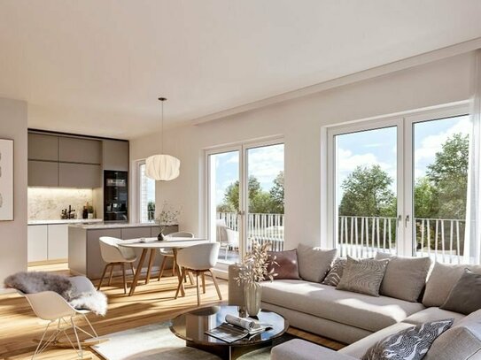 ALSTERTALER GÄRTEN: moderne Etagenwohnung mit einladendem Balkon in idealer Lage