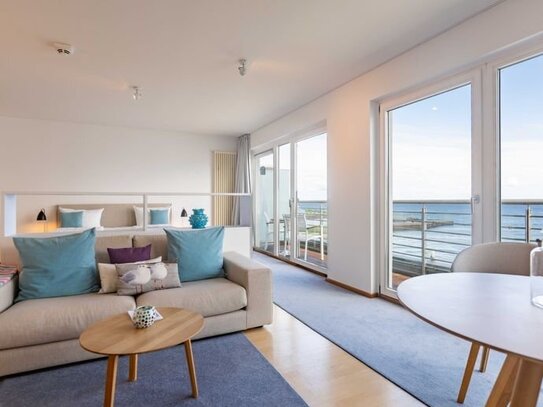 Helgoland: Einzimmerwohnung mit Meerblickbalkon im "atoll ocean resort"