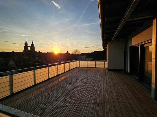 Dachterrassen-Wohnung mit fantastischer Aussicht !