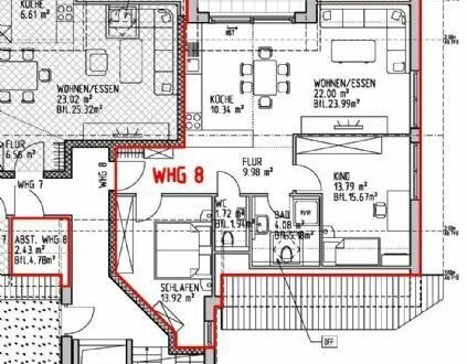 Energieeffiziente 3-Zimmer-Dachgeschosswohnung mit Balkon