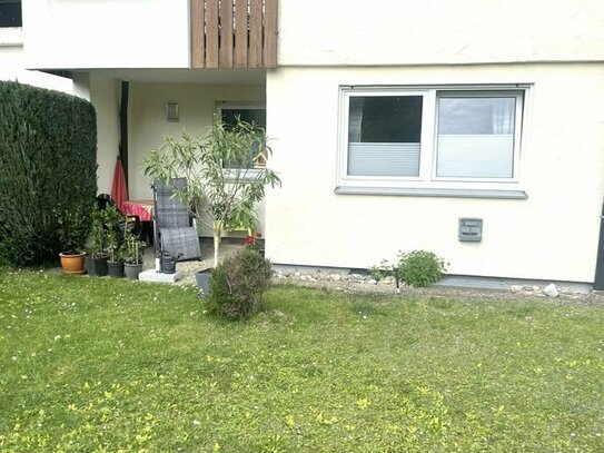 Kapitalanlage! vermietete 2 Zi. Wohnung Ulm-Böfingen mit Terrasse und Gartenanteil