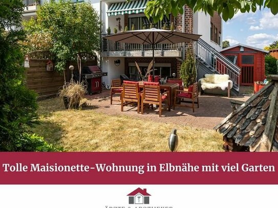 Tolle Maisonette-Wohnung in Elbnähe mit viel Garten