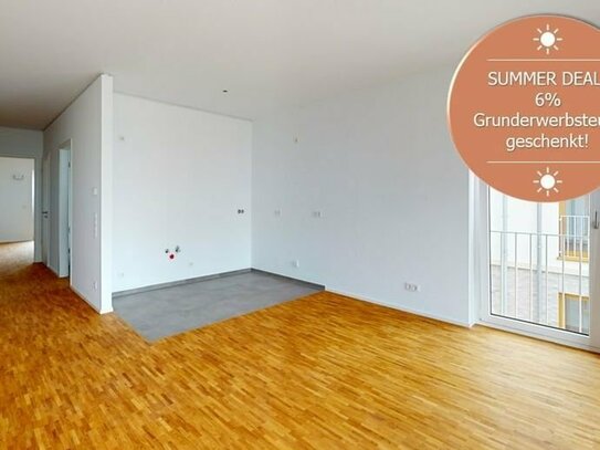 VIDO | Stilvolles Wohnen im Grünen: Moderne 3-Zimmer-Wohnung mit Balkon zum Innenhof