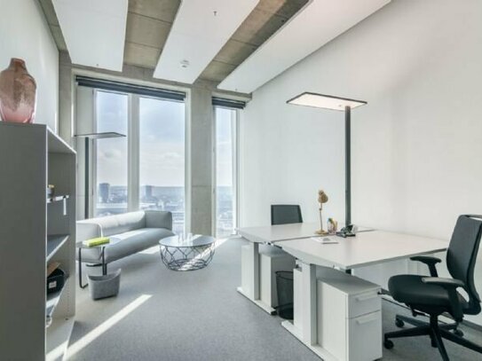 Wunderschön eingerichtete Büroräume für 3 Personen in Spaces Tower One