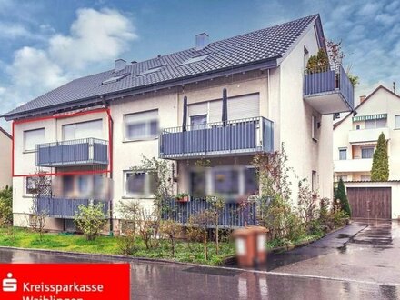Fellbach: Leerstehende 3-Zimmer-Eigentumswohnung in verkehrsberuhigter Lage