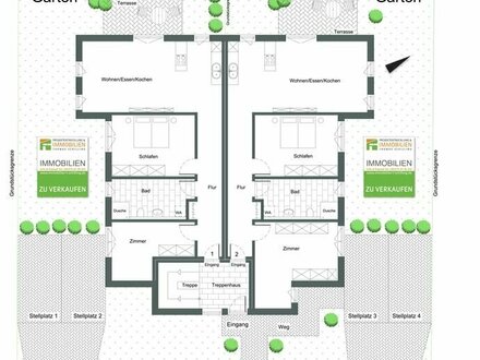 KUBUS NEUBAUPROJEKT 2024 in Braunschweig • 3 Zimmerwohnung mit Pkw-Stellplatz & mit Gartenanteil