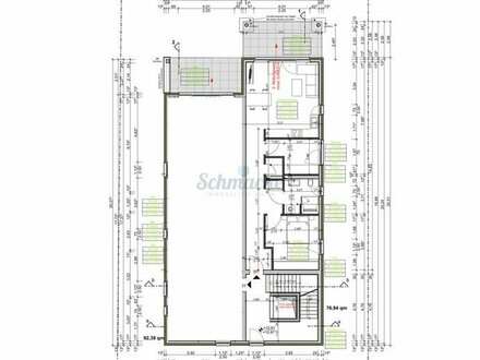 Helle barrierefreie Neubau-Wohnung, Aufzug, Citynah, Carport und ruhiger überdachter Balkon