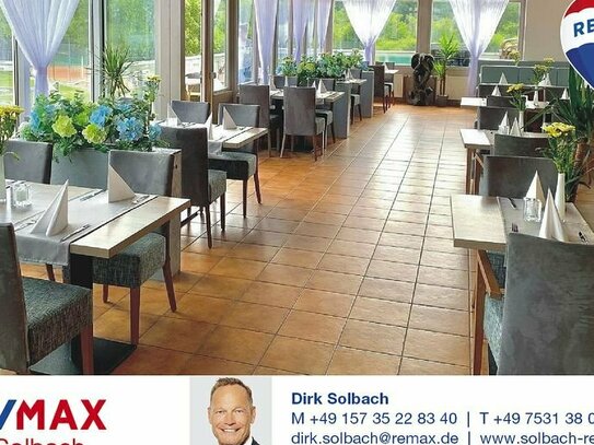 Schönes Restaurant mit großer Terrasse