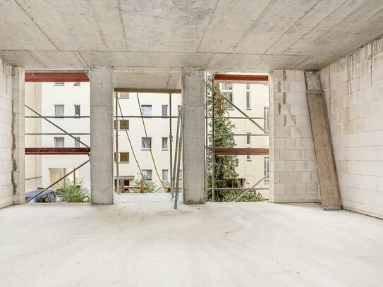 38 m² große 2-Zimmer-Neubauwohnung mit Balkon in Berlin-Moabit - Rohbau fertig!