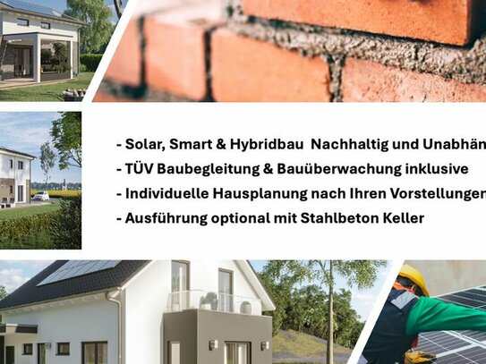 Energiesparend Bauen in massiver Hybrid- Bauweise - Effizienzhaus KfW 40