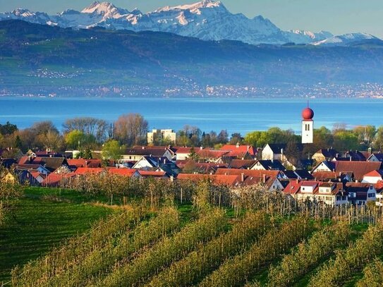 NEUBAU, EXKLUSIVE GARTENWOHNUNG MIT UNVERBAUBAREN ALPENBLICK 5 MINUTEN VOM BODENSEE