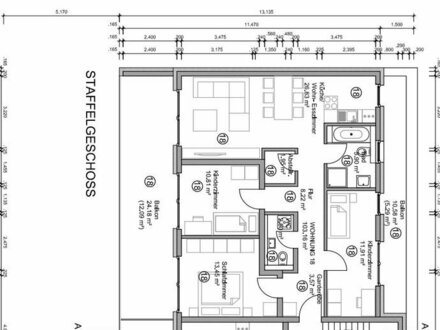 4 Zimmer Neubau Staffelgeschoss Wohnung