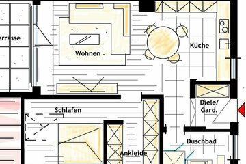 Charmante Wohnung mit Dachloggia in Ober-Olm Mitte, Top-Lage!