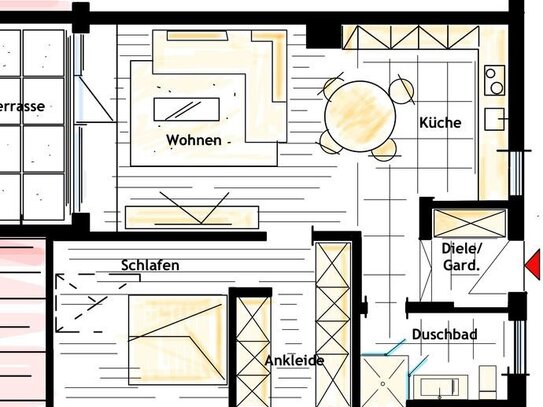 Charmante Wohnung mit Dachloggia in Ober-Olm Mitte, Top-Lage!