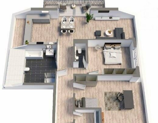 Premium-Neubau: 3-Zimmer-Penthouse-Wohnung, Keller, TG-Platz a.W., WHG-NR: C16