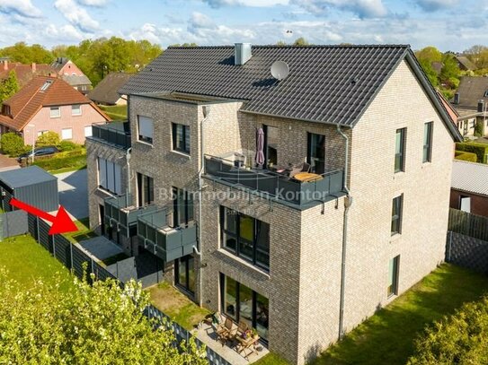 Zukunftsorientiert, Luftwärmepumpe! EG Wohnung mit Fahrstuhl (KFW40-Standard) in ruh. Sackgassenendlage von Papenburg-O…