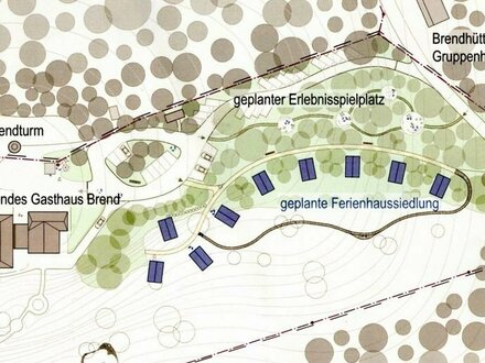 Ganz neu in 1a Lage: Hotelrestaurant mit projektiertem Ferienhauspark