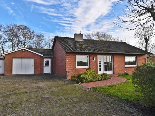 Attraktiver Bungalow in ruhiger Lage am Deich in Ockholm/Nordfriesland