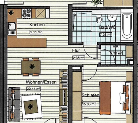 Wohnung zur Miete, for rent at Neu-Ulm, Stadtmitte,, (89231), Germany