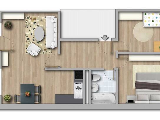 Nettokaltmiete exkl. Betriebskosten, for rent at Brahmsbogen 7 , Südliche Neustadt , Halle (Saale) (06124)