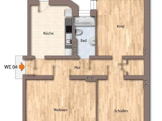 Nettokaltmiete exkl. Betriebskosten, for rent at Magdeburg (39112), Germany