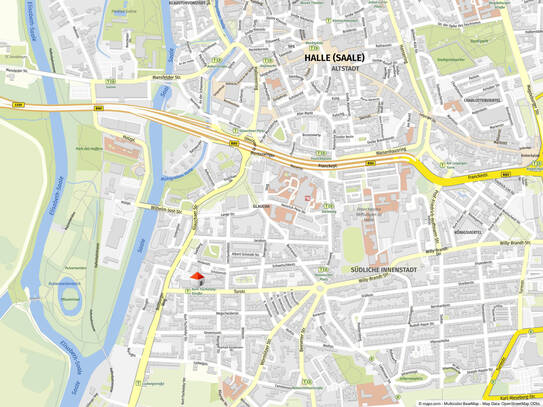 Nettokaltmiete exkl. Betriebskosten, for rent at Torstraße 42 , Innenstadt , Halle (06110)