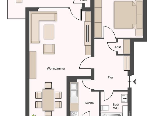 Wohnung zur Miete, for rent at (65197), Klarenthal - Süd,, Wiesbaden, Germany