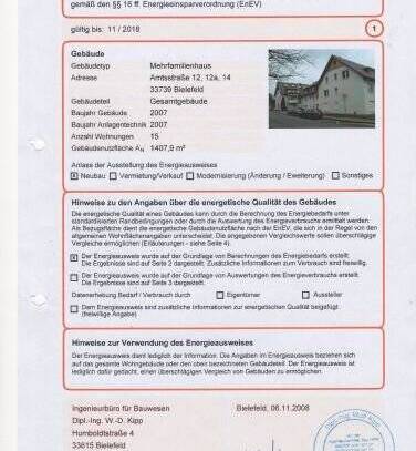 Kaltmiete zzgl. Nebenkosten, for rent at Amtsstraße 12 , Jöllenbeck , Bielefeld (33739)